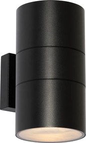 Modern kültéri fali lámpa fekete 2-lámpás AR111 IP44 - Duo