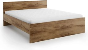 Ágy ELISA 140 x 200 cm, tölgy artisan Ágyrács: Lamellás ágyrács, Matrac: Deluxe 10 cm matrac