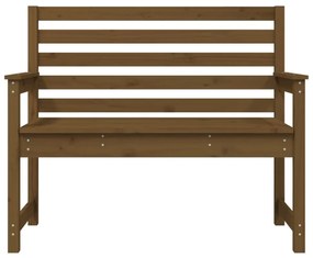 mézbarna tömör fenyőfa kerti pad 109 x 48 x 91,5 cm