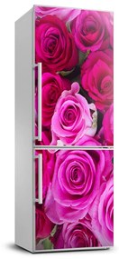 Hűtő matrica Rózsaszín rózsa FridgeStick-70x190-f-119338760