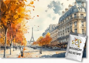 Fotótapéta Flizelina Város Utca Párizs Eiffel-torony Ősz 300x210 ragasztó