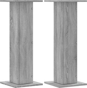 vidaXL 2 db szürke sonoma szerelt fa növénytartó állvány 30x30x80 cm