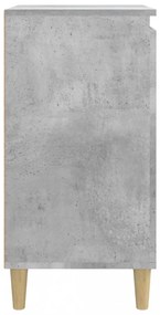 2 db betonszürke szerelt fa éjjeliszekrény 40x35x70 cm