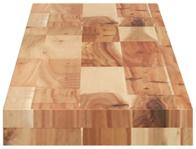 olajbevonatú tömör akácfa függőpolc 160 x 20 x 4 cm