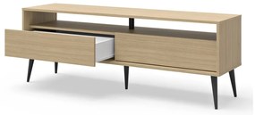 Natúr színű TV-állvány tölgyfa dekorral 150x54 cm Lake – TemaHome