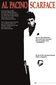 Scarface A sebhelyesarcú filmposzter fali poszter 61x91,5