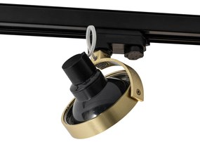 Modern 3 fázisú sínlámpa arany - Master 111 Honey