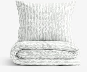 Goldea pamut ágyneműhuzat - skandináv levelek 240 x 220 és 2db 70 x 90 cm