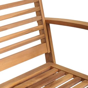 Kerti Kanapé Szett 4 pcs Természetes Tömör tíkfa
