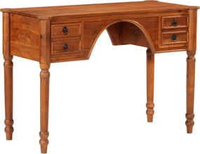 vidaXL tömör akácfa íróasztal fiókokkal 110 x 50 x 76 cm