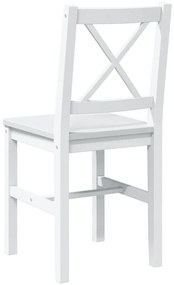 5 darabos fehér étkezőgarnitúra