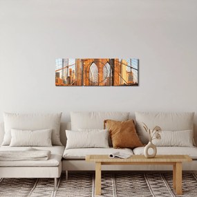 Kép - Brooklyn híd (órával) (90x30 cm)