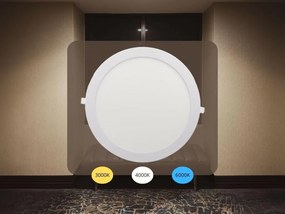LED beépített panel 24W / PR / SMD / 3000K - 4000K - 6000K / WH - LPL135