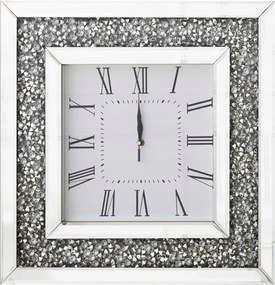 Richtop Kvarc falióra 50cm fekete bársony tükör kristály csendes