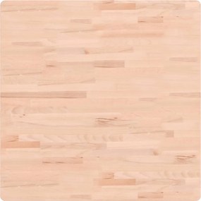 vidaXL tömör bükkfa négyzet alakú asztallap 80 x 80 x 2,5 cm