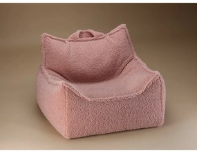Rózsaszín buklé gyerek babzsákfotel Chair – Wigiwama