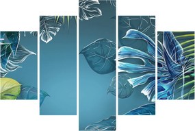 Kép - Trópusi növények levelei (150x105 cm)