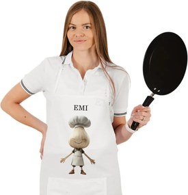 EMI Garlico konyhai kötény, Fehér