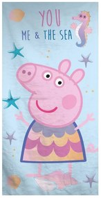 Peppa malac & the Sea fürdőlepedő, strand törölköző 70x140cm