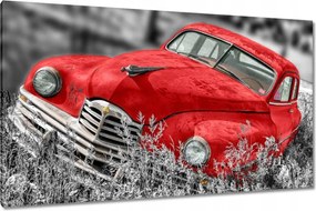 Vászonkép 120x70 Piros régi autó