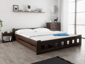 Naomi magasított ágy 180x200 cm, diófa Ágyrács: Lamellás ágyrács, Matrac: Coco Maxi 19 cm matrac