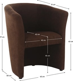 Klub fotel, barna, CUBA