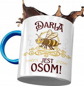 Kék Bögre Daria Barátnő Feleség Ajándék Nyomtatott Fotóval