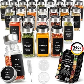 Edelhaus Fűszertartó tégely szett 120ml 24db-os