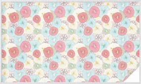 Öntapadós Ablakfólia Adatvédelem Pasztell virágok 200x116