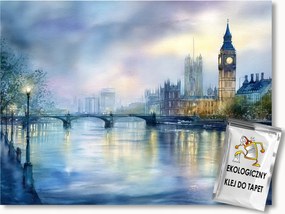 Fotótapéta Flizelina Város Anglia London Big Ben Este 100x75 ragasztó