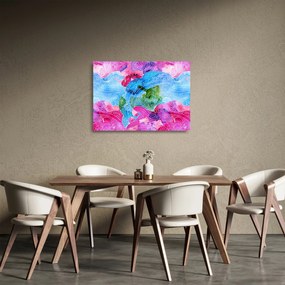Kép - Színes hullámok (üvegen) (70x50 cm)