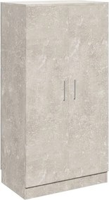 vidaXL betonszürke szerelt fa cipőszekrény 55 x 35 x 108 cm