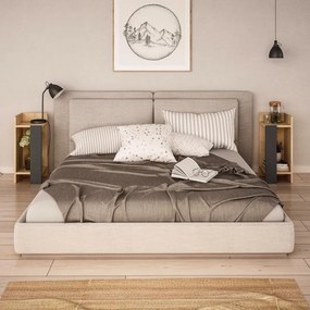 Éjjeliszekrény Elos - Oak, Anthracite