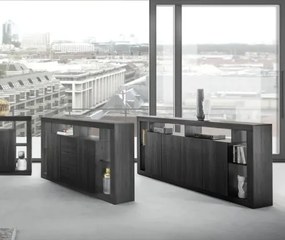 RIMINI komód, négyajtós – fekete kőris