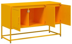 mustársárga acél TV-szekrény 100,5x39x60,5 cm
