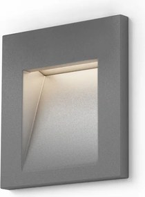RENDL TESS SQ süllyesztett lámpa ezüstszürke 230V LED 3W IP54 3000K