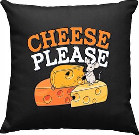 Sajtos egér párna Cheese 1 fekete
