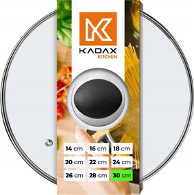 Üvegfedő 30 cm Serpenyő Fedő Univerzális Hőálló