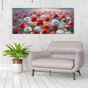 Kép - Pipacsmező (120x50 cm)