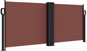 vidaXL barna behúzható oldalsó napellenző 100 x 600 cm