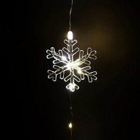 Kültéri fényfüggöny Snowflakes, 120x120cm, LED,meleg fehér, időzítő, 8 funkció, 120 cm