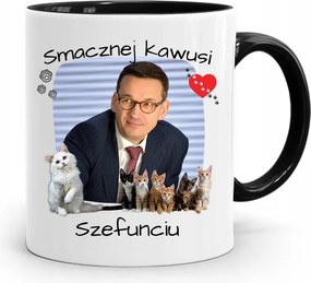 Bögre Fekete Politikusok Miniszterelnök Mateusz Morawiecki