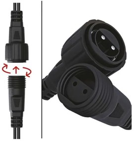 LED Karácsonyi kültéri lánc 100xLED/15m IP44 meleg fehér