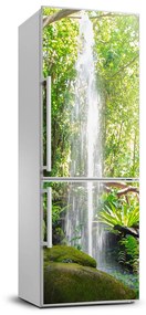 Hűtő matrica Vízesés a dzsungelben FridgeStick-70x190-f-113827888