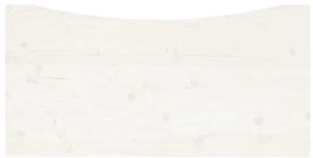 fehér tömör fenyőfa asztallap 110 x 60 x 2,5 cm