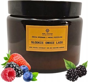 Bio Illatgyertya Méhviasz tégelyben Édes Erdő Gyümölcsei 500 ml