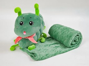 Plüss HERNYÓ zöld babatakaróval belül