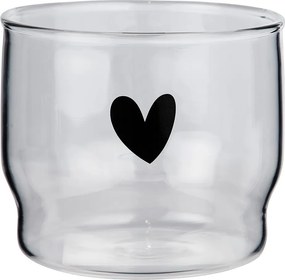 LOVELY vizes pohár, szív 300 ml