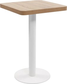 vidaXL világosbarna MDF bisztróasztal 50 x 50 cm