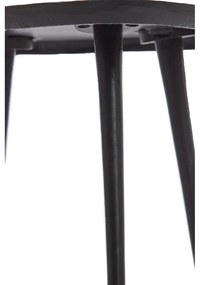 Fekete fém dohányzóasztal 53x64 cm Puno – Light &amp; Living